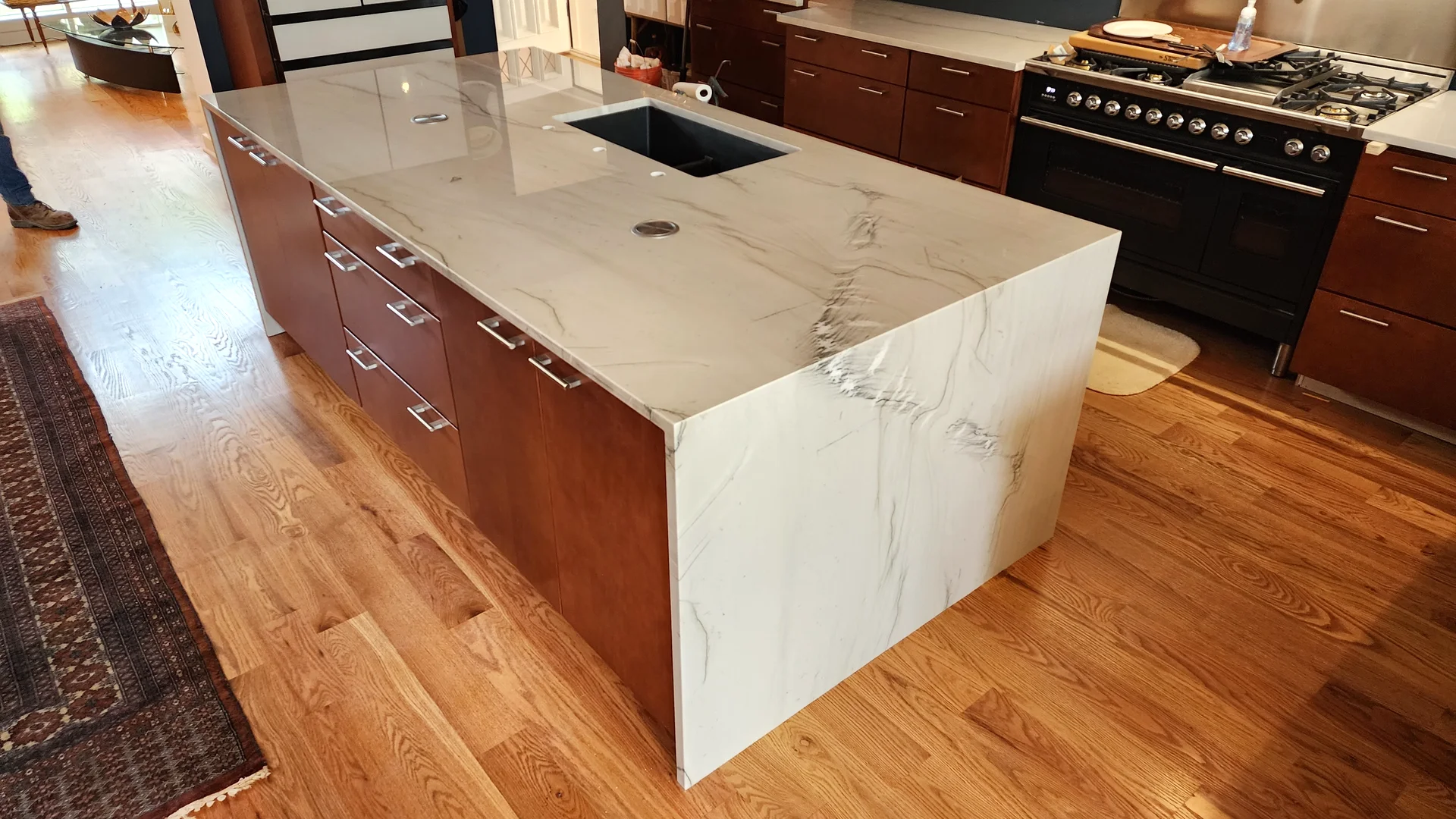 Elegant Stone Backsplash